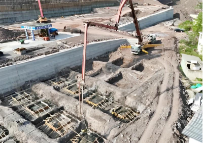 總投資4億元！食品產業園配套基礎設施項目施工現場